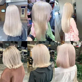ミディアム カラー 🩵ハイトーン/ レイヤーYUZU🩵のヘアスタイル