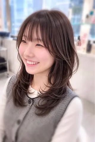セミロング 💈髪質改善メニュー 佐藤 萌💈のヘアスタイル