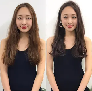 セミロング カラー ガレリア エレガンテ栄のヘアスタイル