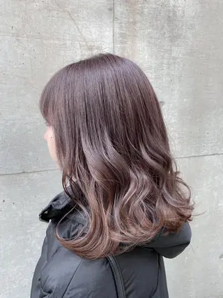 ミディアム カラー 【透明感、艶髪】西村 有司のヘアスタイル