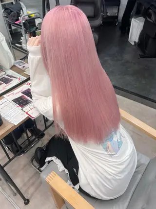 ロング カラー ヘアアレンジ 💕ブリーチ/ヘアメ 🎀YUUKAのヘアスタイル