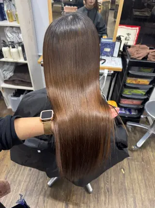 ロング 横浜🦋ハイトーン 🫐シャドウルーツのヘアスタイル