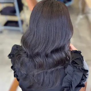 セミロング チョコカラー🤎 韓国風/MIHOのヘアスタイル