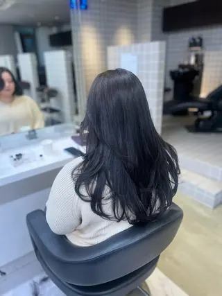 ロング カラー ヘアアレンジ 透明感×韓流ハイ トーン🫧RYUTAのヘアスタイル