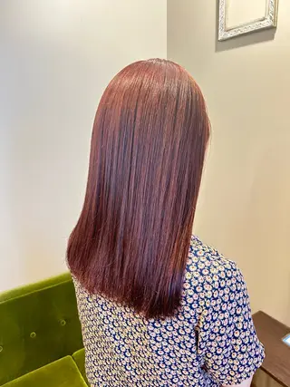 セミロング カラー 髪質改善×ケアブリー チ特化【ケンタ】のヘアスタイル