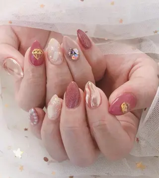 ネイル MiKi Nai池袋 長さだし得意のネイルデザイン