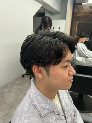 ショート パーマ メンズ メンズパーマ北千住 学生人気No.1登坂のヘアスタイル