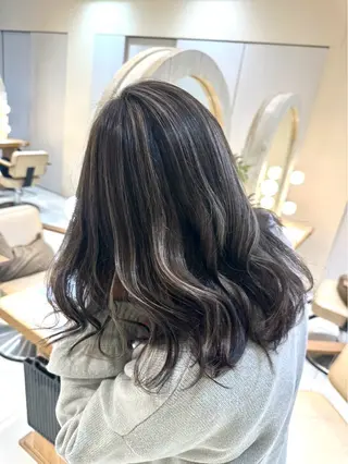 ミディアム カラー 本厚木パーマ&ブリー チMEN'Sショートのヘアスタイル