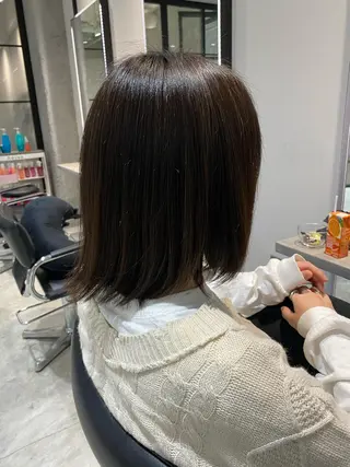 ミディアム カラー 髪質改善/縮毛矯正 レイヤー/松川匠のヘアスタイル
