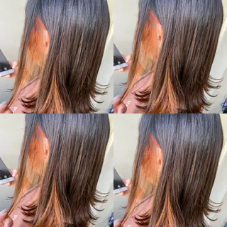 セミロング MOMO KAのヘアスタイル