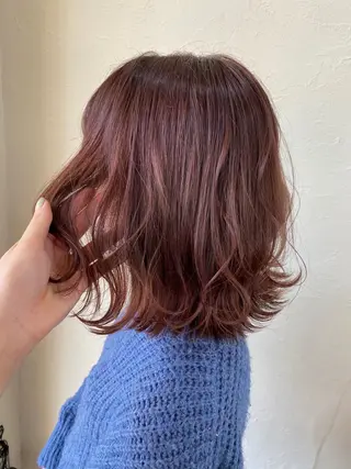 ミディアム カラー ENIF ヤマグチアツコのヘアスタイル