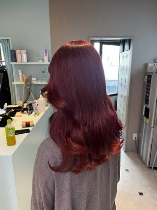 ロング カラー 縮毛矯正モデル募集中 ℳ𝓸ℳ𝓸のヘアスタイル