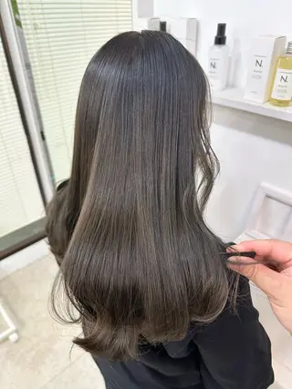 ミディアム カラー 髪質改善/レイヤー ストウシンゴのヘアスタイル
