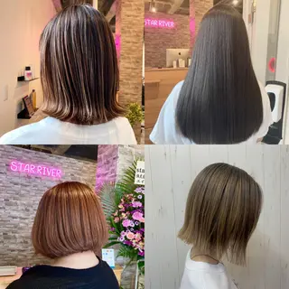ヘアカラー&縮毛矯正 STAR☆RIVERのヘアスタイル