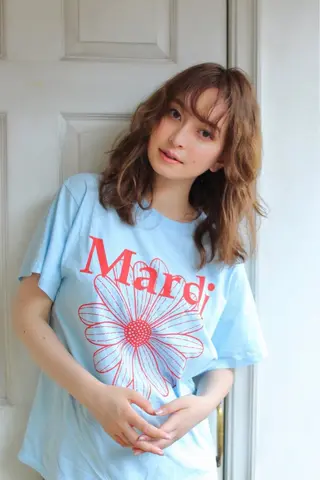 セミロング パーマ 千 田のヘアスタイル