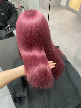 ミディアム カラー 渋谷美容師 ユイのヘアスタイル
