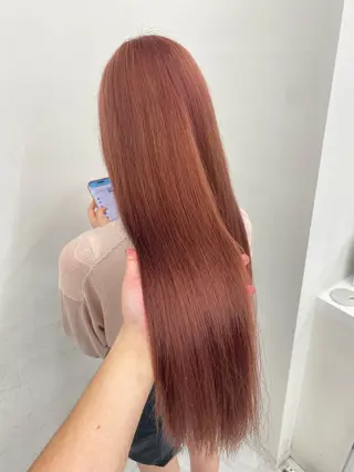 ロング カラー 💖似合わせカラー レイヤー💖縮毛矯正のヘアスタイル