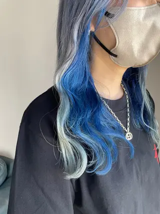 ロング カラー ヘアアレンジ 透明感カラー/推しカ ラー☁️JURAのヘアスタイル