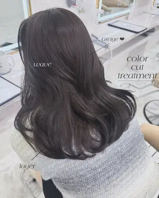 セミロング 韓国ヘアーサロン MARIA🐈‍⬛のヘアスタイル