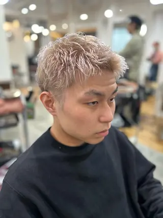 ショート カラー メンズ メンズパーマ 髪質改善☆有馬のヘアスタイル