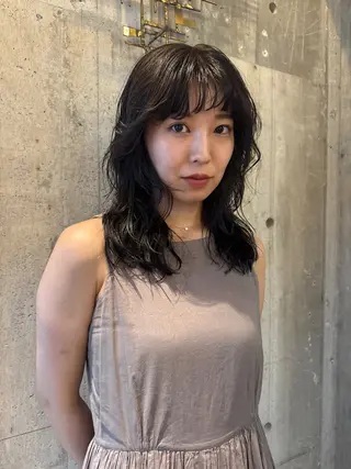 セミロング パーマ 🍈yurina 福岡/パーマ🍈のヘアスタイル