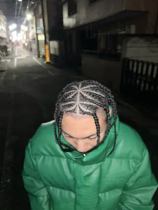 セミロング ヘアアレンジ メンズ 藤田 希羅のヘアスタイル