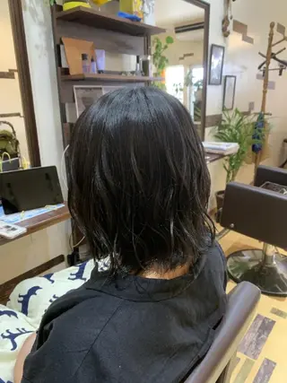 ミディアム カラー サトウ シューイチのヘアスタイル
