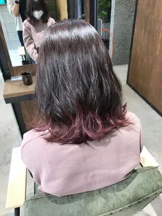 ミディアム カラー uru" すずきさゆりのヘアスタイル