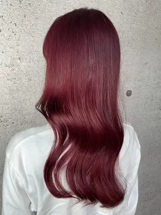 ロング カラー LUXBE LUCE ひなののヘアスタイル