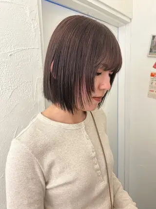 ミディアム カラー maho/垢抜け カラー♡パーマのヘアスタイル