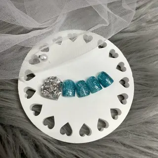 ネイル AQUA 🩵 Manamiのネイルデザイン