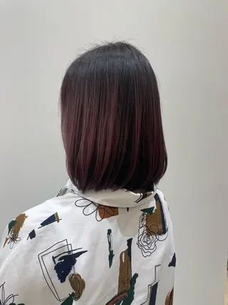 ミディアム OASIS AVEDA 立川所属・ストレート/カラー ゆづきのヘアスタイル