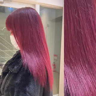 セミロング カラー ヘアアレンジ stylist ◎RUKI.のヘアスタイル