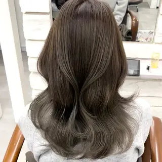 ロング カラー 天王寺韓国ヘア 小山歓実のヘアスタイル