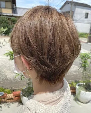 ショート カラー NOPPO 和泉市 美容室／奥村　飛鳥のヘアスタイル