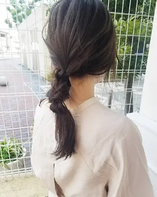 ヘアアレンジ 🙃 透明感カラー/ボブのヘアスタイル