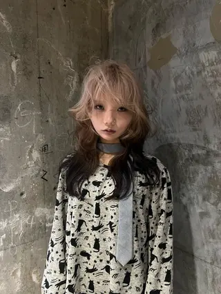 ロング 齋 花音のヘアスタイル