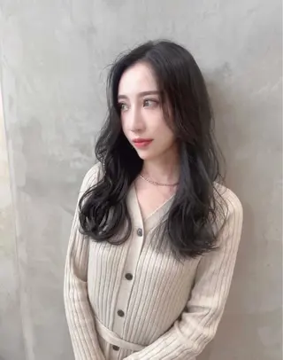 ミディアム カラー 韓国ヘア 店長NEGIのヘアスタイル