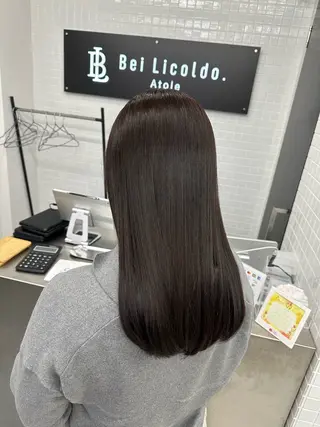 セミロング カラー 古田 昂也のヘアスタイル