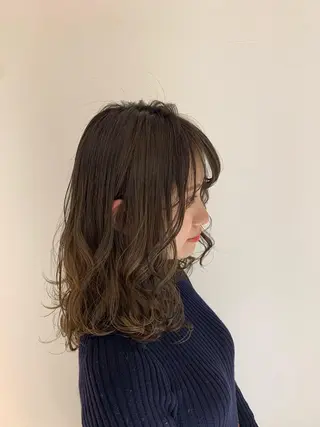 セミロング カラー パーマ ✨髪のソムリエ✨ 岩川和生のヘアスタイル