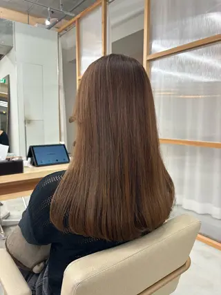 ロング 暖色/透明感カラー かずきのヘアスタイル