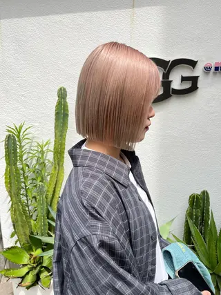 ミディアム ボブ&顔まわりレ イヤー♡TOMOE♡のヘアスタイル