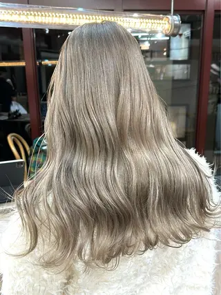 ロング カラー ササキカズマ〻透明感 〻色落ち〻赤み消しのヘアスタイル