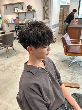 メンズ ツイスパ/波巻き対応 メンズ特化　石川愛理のヘアスタイル