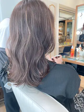 ミディアム カラー ✨カラー支持No.1 🧸ワキ カナコ🧸のヘアスタイル