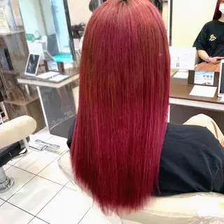 ロング パーマ ブリーチでもできる 縮毛矯正相原慎🌈のヘアスタイル