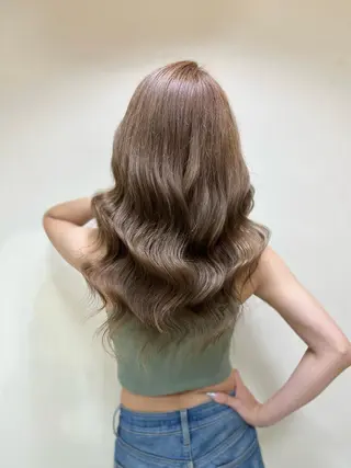 セミロング カラー パーマ ヘアアレンジ メンズ キッズ ネイル マツエク・マツパ アイブロウ 🧡可愛い色落ち🧡 ハイトーン特化🧡のヘアスタイル