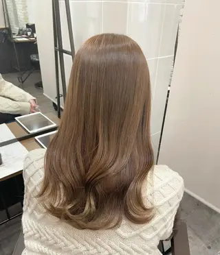 セミロング 🎀韓国ヘア Riho🎀のヘアスタイル