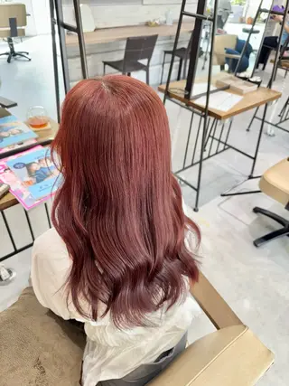ロング カラー ブリーチなしwカラー /艶カラー/oukaのヘアスタイル