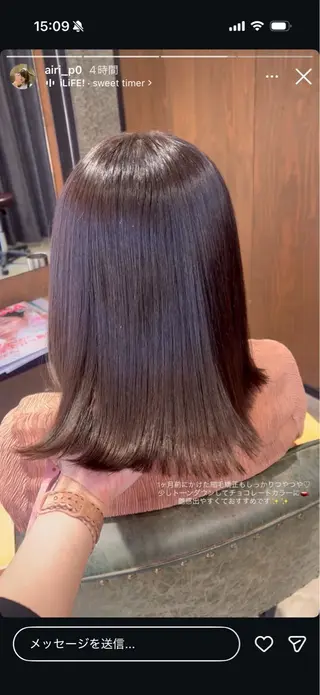 ミディアム カラー 🫟Blanco🫟 Color&Careのヘアスタイル